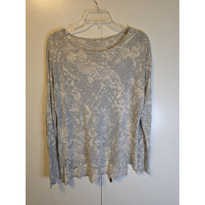 Apt. 9 Women's Long Sleeve Top Size Large Snakeskin Print Rayon